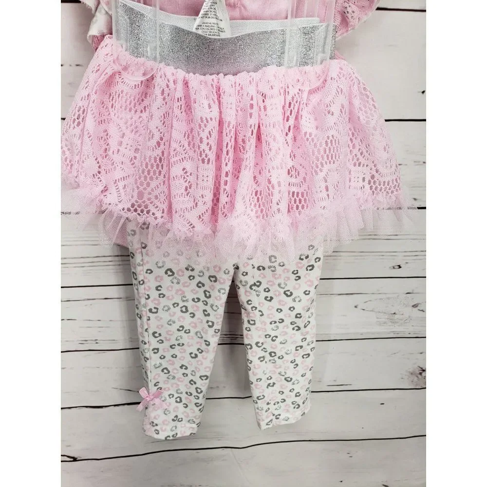 DDG Darlings 2 Piece 24 month pink kitty cat outfit set The Princess has arrived